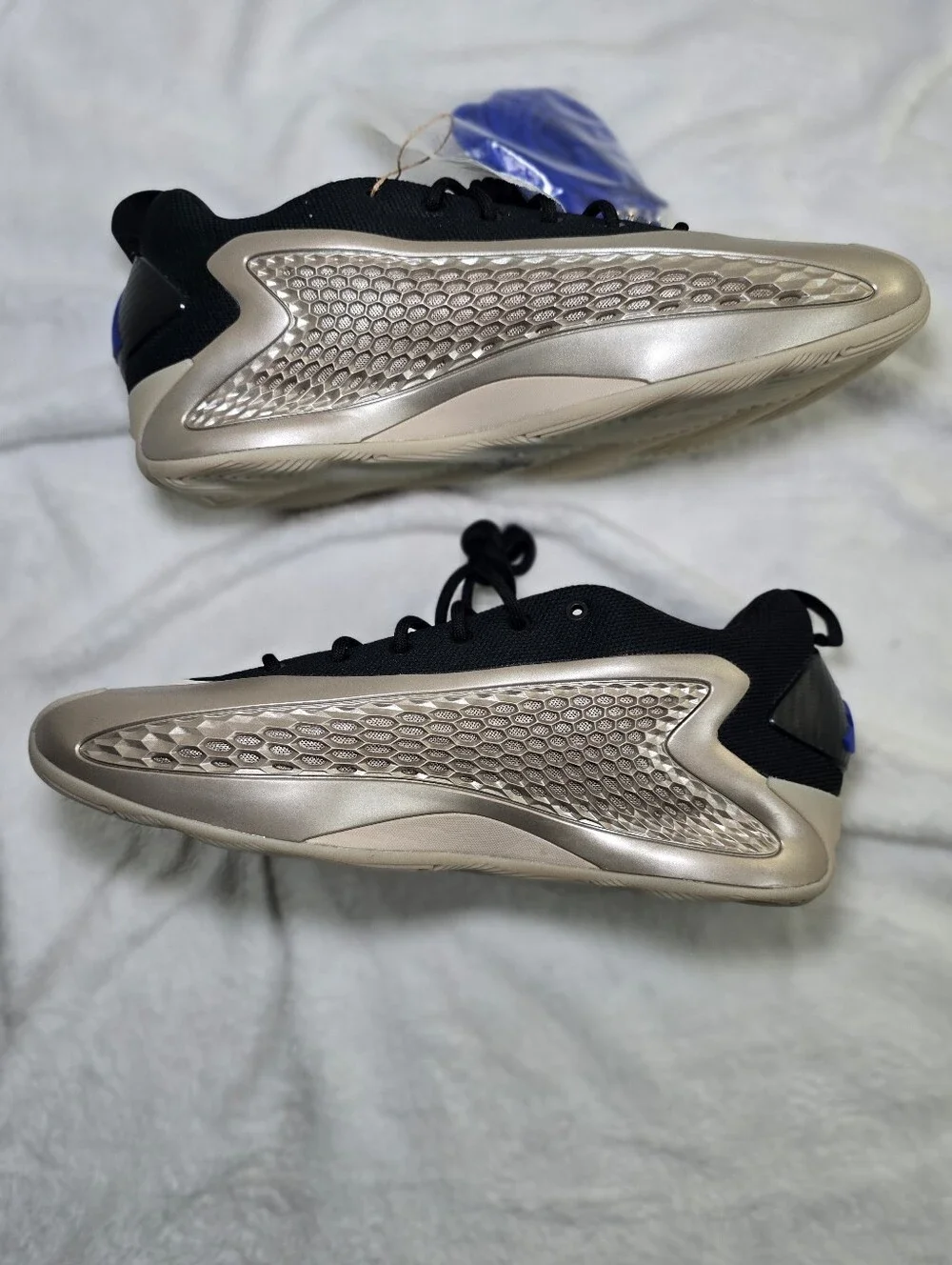 ​adidas AE 1 Low Anthony Edwards Champagne Metallic Men Size 11 JQ6133 NWOB